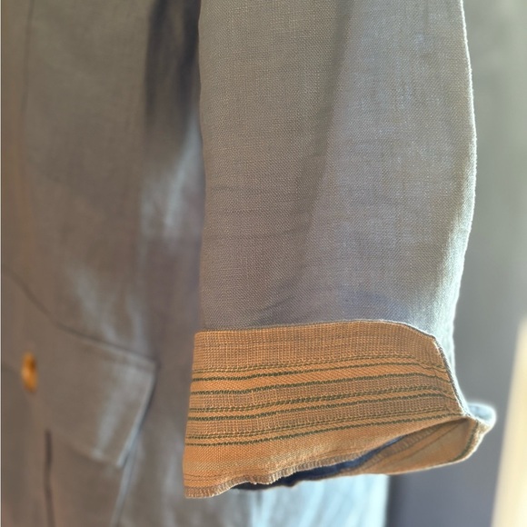 Paraphrase Denim Blue Button-Up Blazer size 14 - Picture 3 of 13